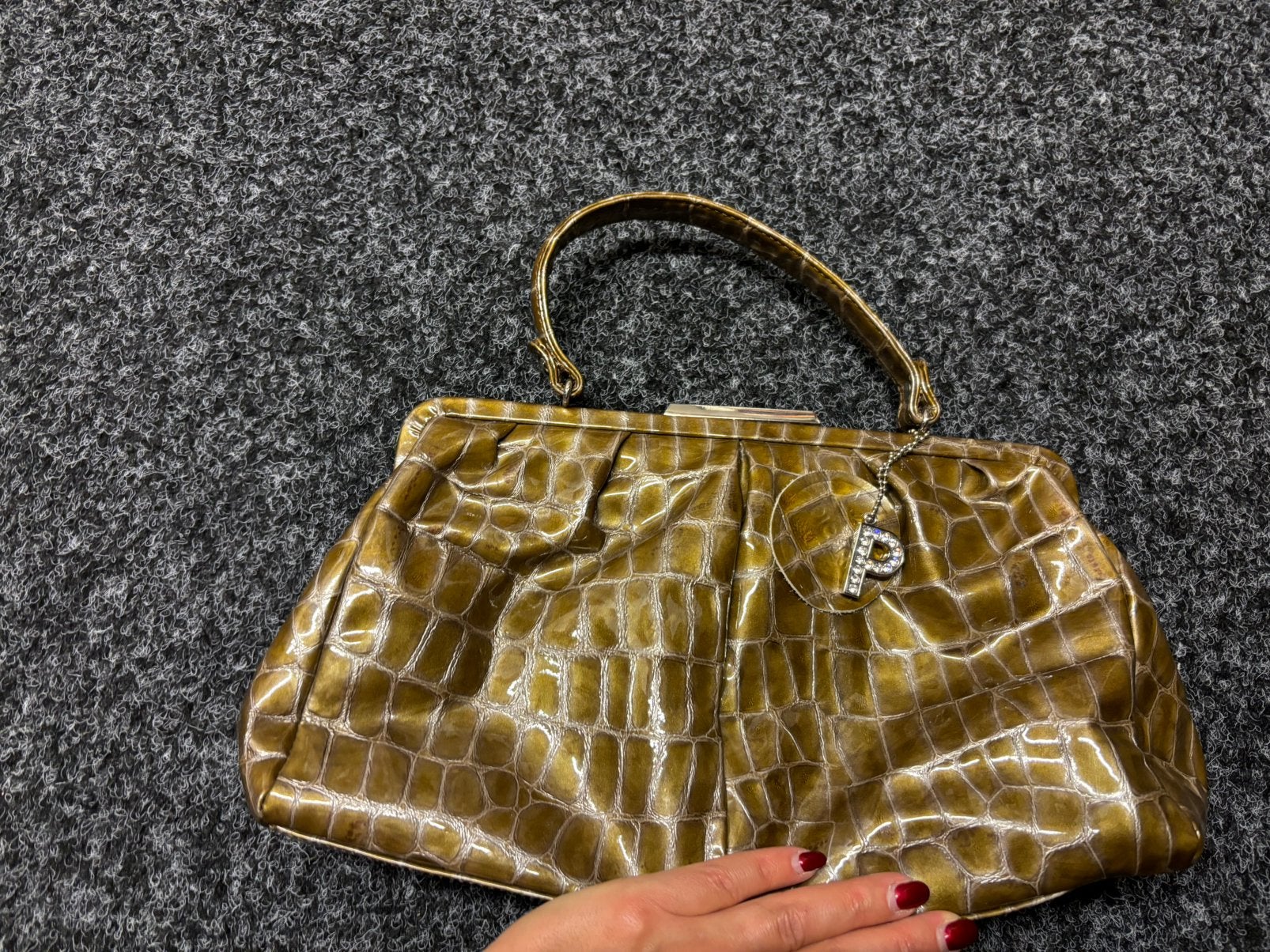Nieuw bruin lak leer handtas merk Picard, Ophalen of Verzenden, Nieuw, Bruin, Handtas