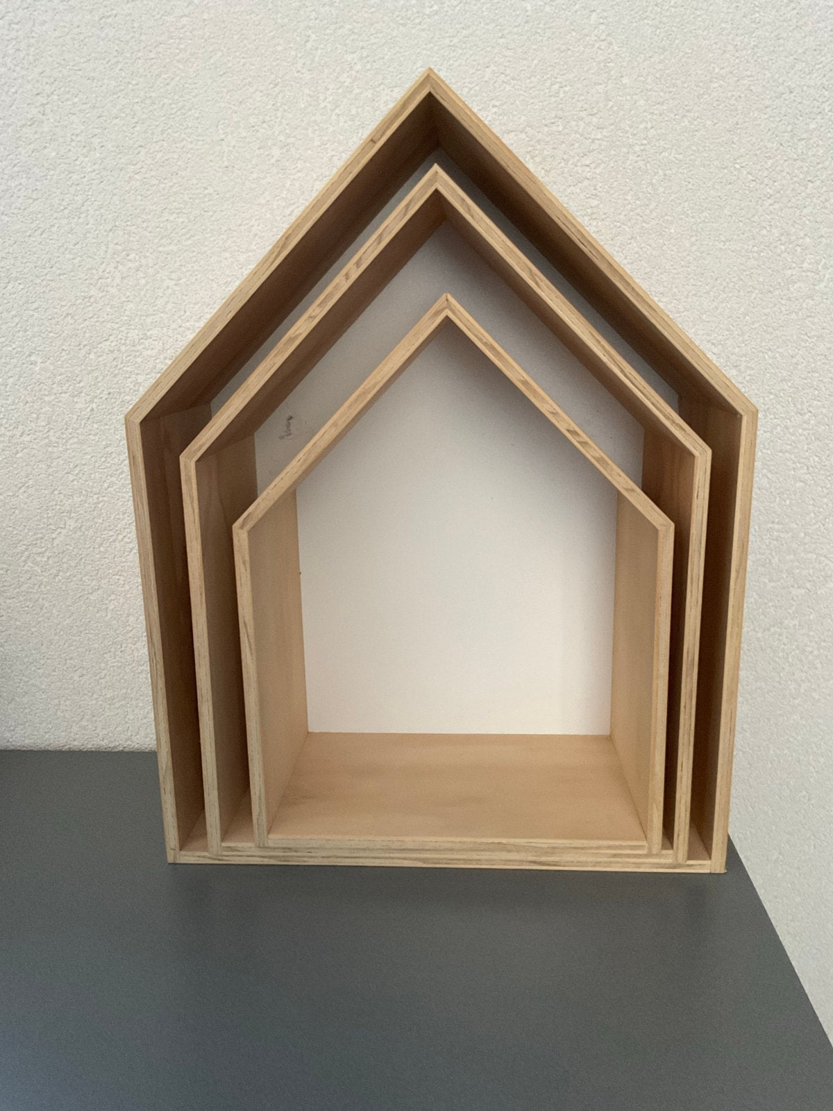 Houten huisjes ophangkastje set, Ophalen of Verzenden, Nieuw
