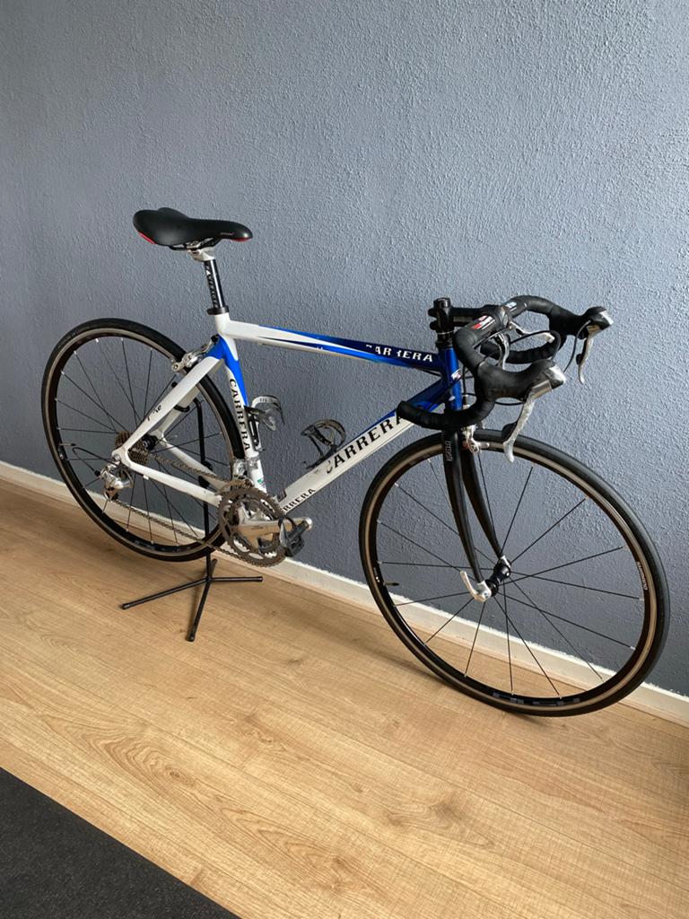 Carrera Racefiets Maat 52 Aluminium met Carbon Onderdelen, Gebruikt, Aluminium, 49 tot 53 cm, Meer dan 20 versnellingen
