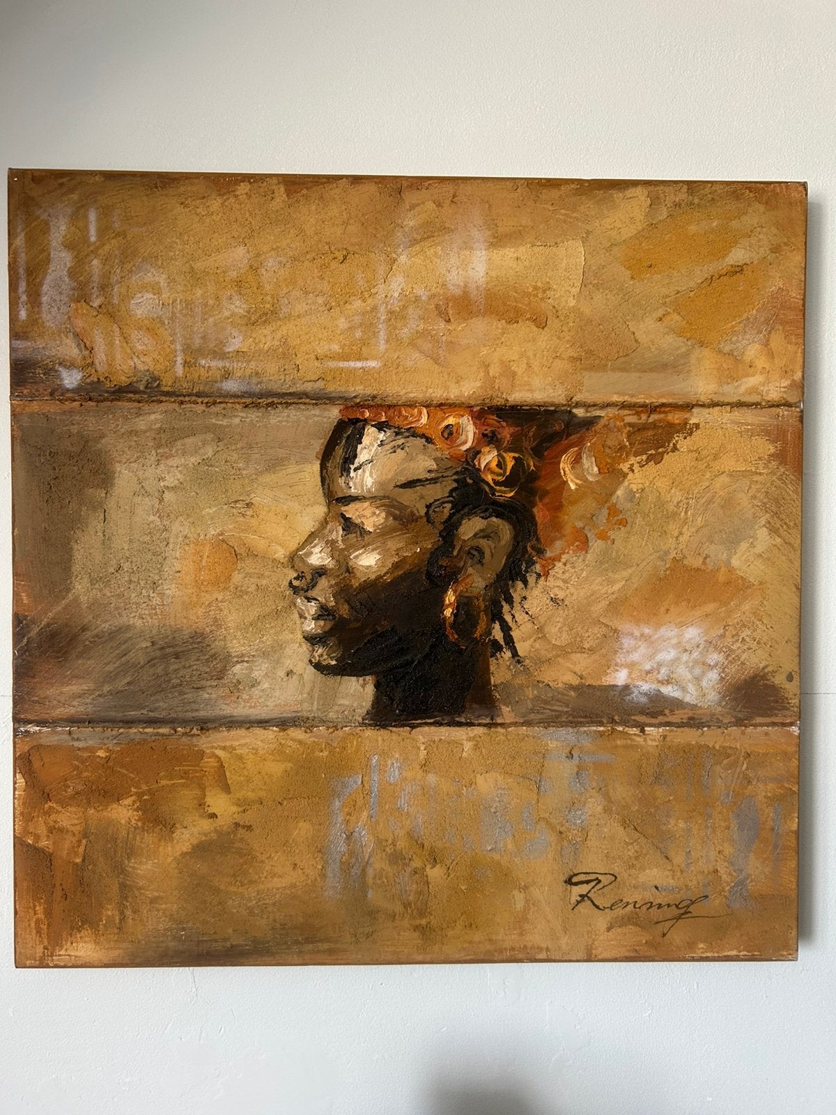 Schilderij op canvas ca 80x80, Ophalen