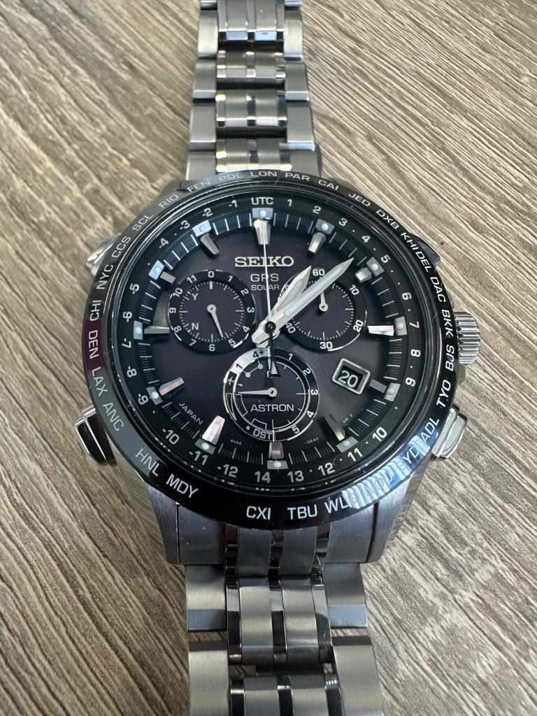 Seiko Astron GPS Solar Horloge, Ophalen, Staal, Polshorloge, Zo goed als nieuw