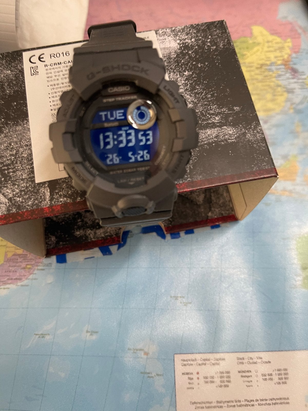 Casio G-Shock GBD-800UC-8ER Polshorloge - Zo goed als nieuw, Casio, Kunststof, Polshorloge, Ophalen of Verzenden