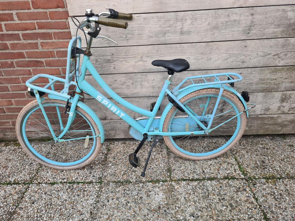 Spirit transportfiets 24 inch - Lichtblauw, Fietsen en Brommers, Ophalen, Velgrem, Handrem, Spirit