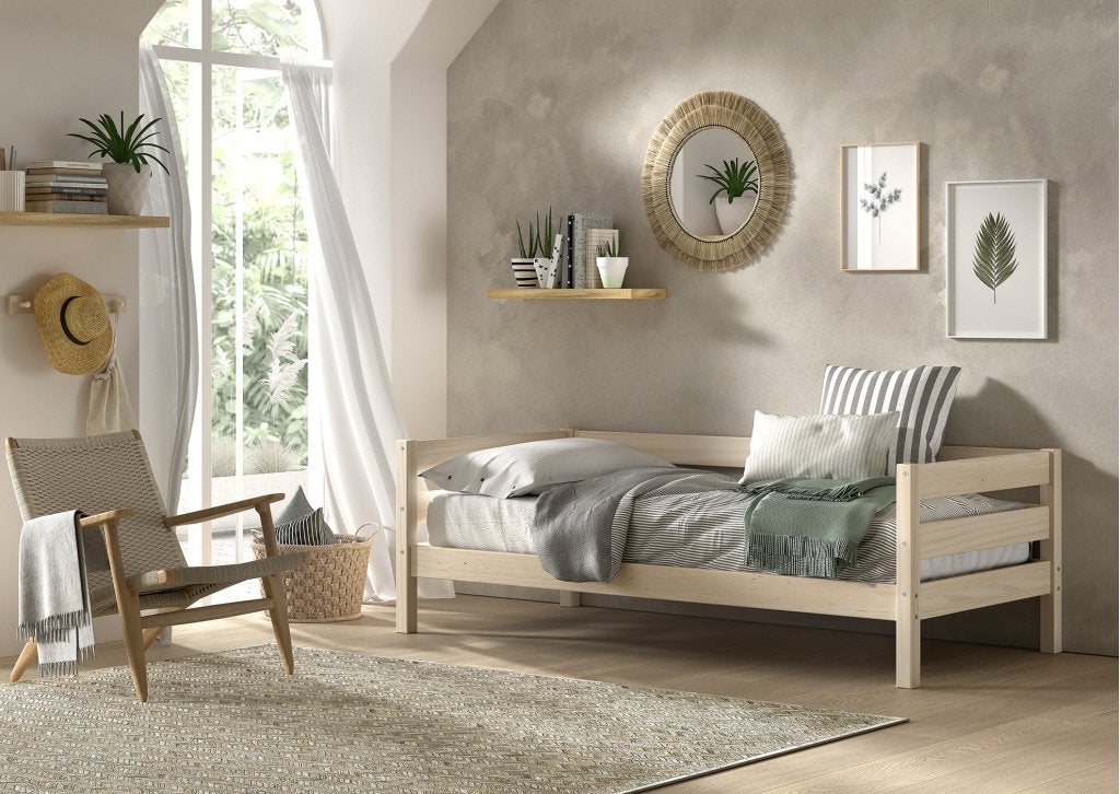 Margrit kajuitbed - 90x200 - Natuur (milky pine), Niet ingevuld, Niet ingevuld, Niet ingevuld