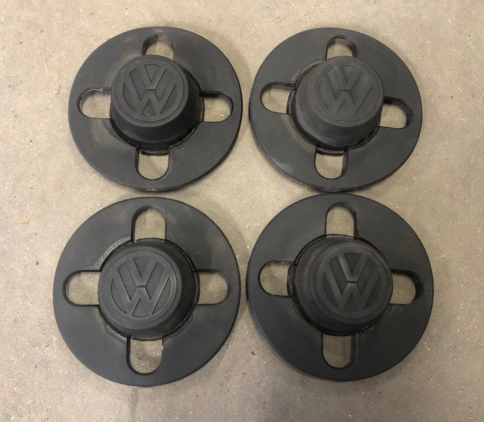 Set van 4 originele VW wielnaafdoppen 871 601 171, Ophalen of Verzenden, Gebruikt
