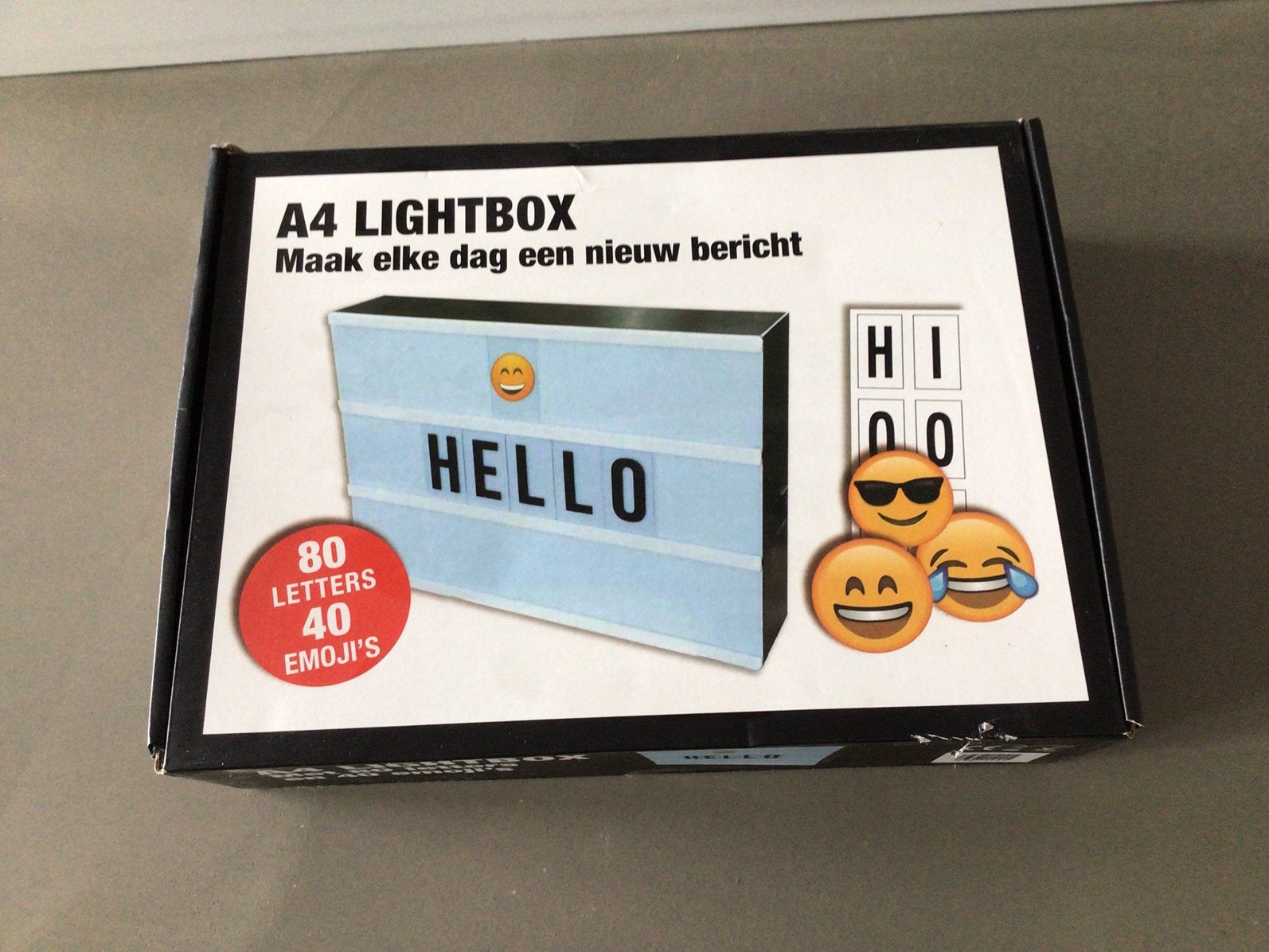 Lightbox, Tekstbord, 22 cm, 30 cm, Ophalen of Verzenden