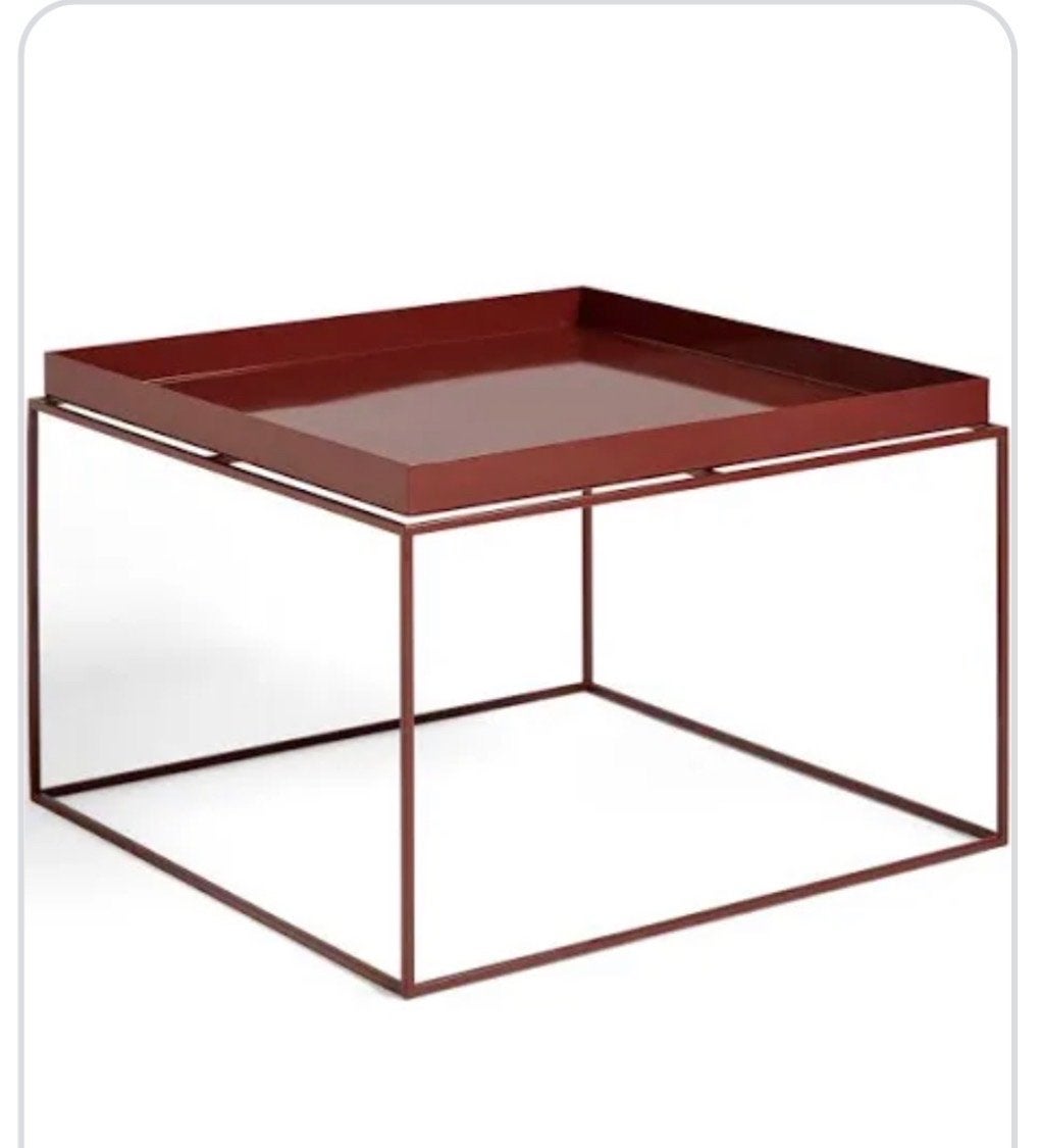 HAY Tray Table 60x60 cm chocolate - Nieuw in doos, Ophalen, Vierkant, Nieuw, 50 tot 100 cm