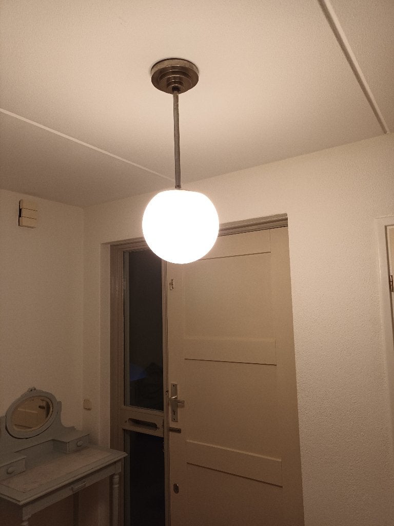 Antieke hanglamp, Ophalen