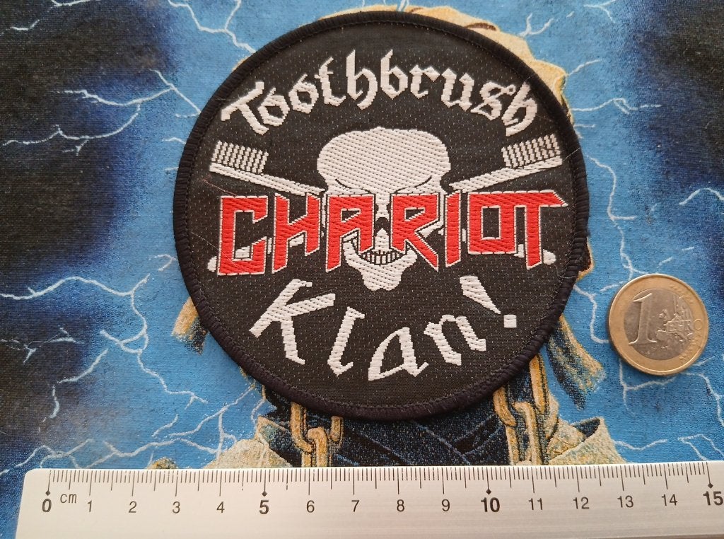 Chariot   vintage 80's toothbrush klan patch t109 nwbohm, Ophalen of Verzenden, Nieuw, Kleding