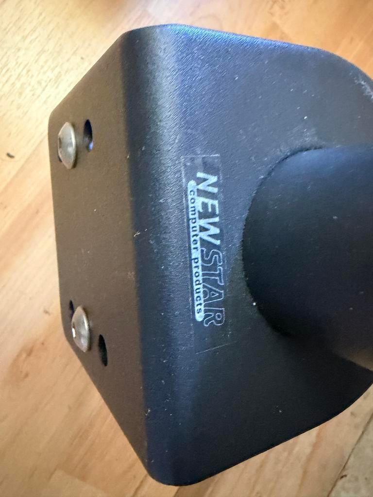 NewStar dual monitor standaard / bureausteun (2 schermen), Ophalen, Gebruikt, In hoogte verstelbaar