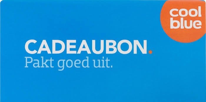 Coolblue bon 25 euro te koop, Eén persoon, Cadeaubon