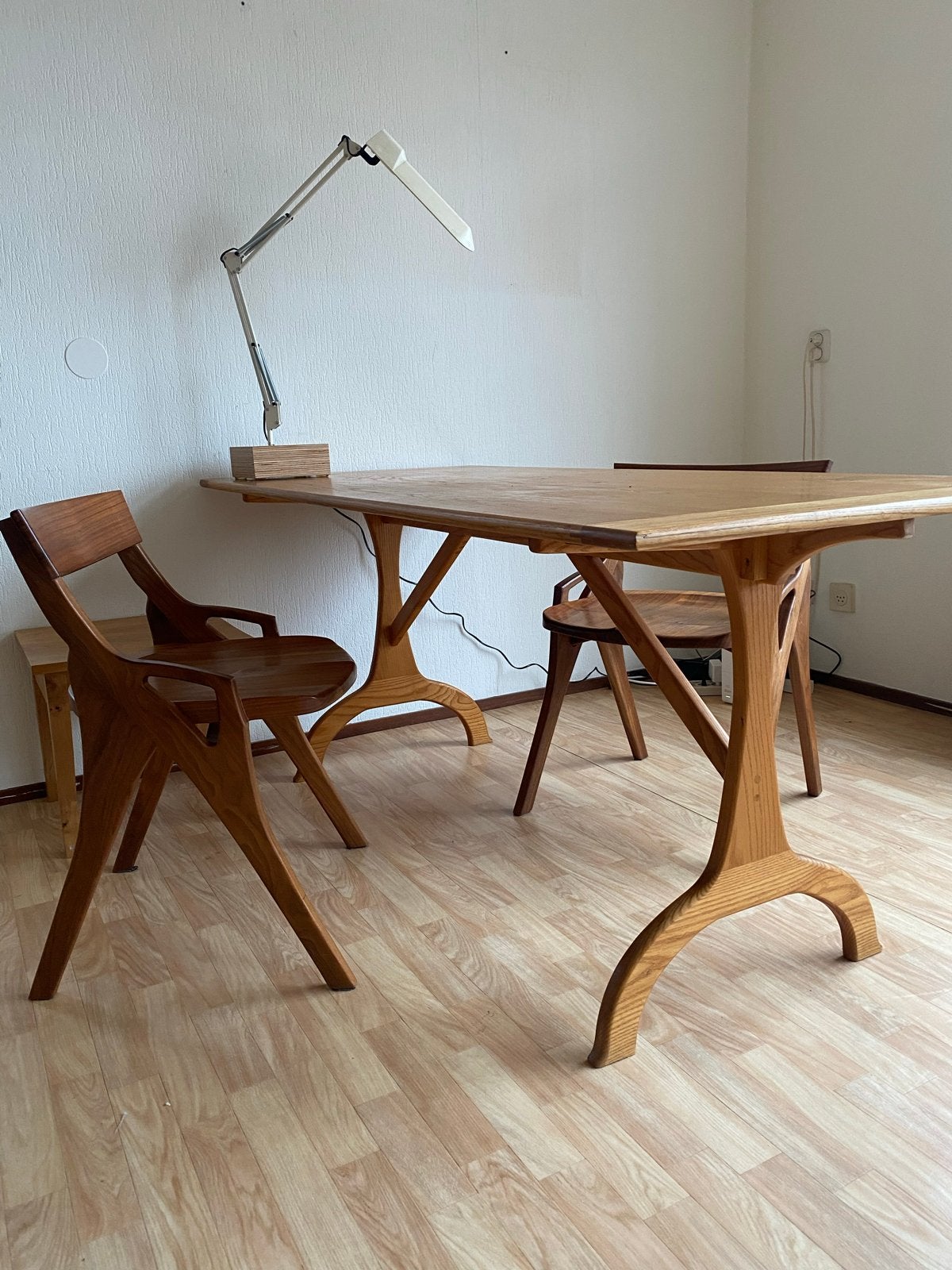American Shaker Style eettafel - ambachtelijk gemaakt, Ophalen, 50 tot 100 cm, Zo goed als nieuw, Vijf personen of meer
