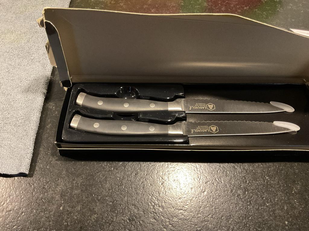 Laguiole Steakmessen Set - Nieuw in Doos, Overige typen, Nieuw, Ophalen of Verzenden, Zwart