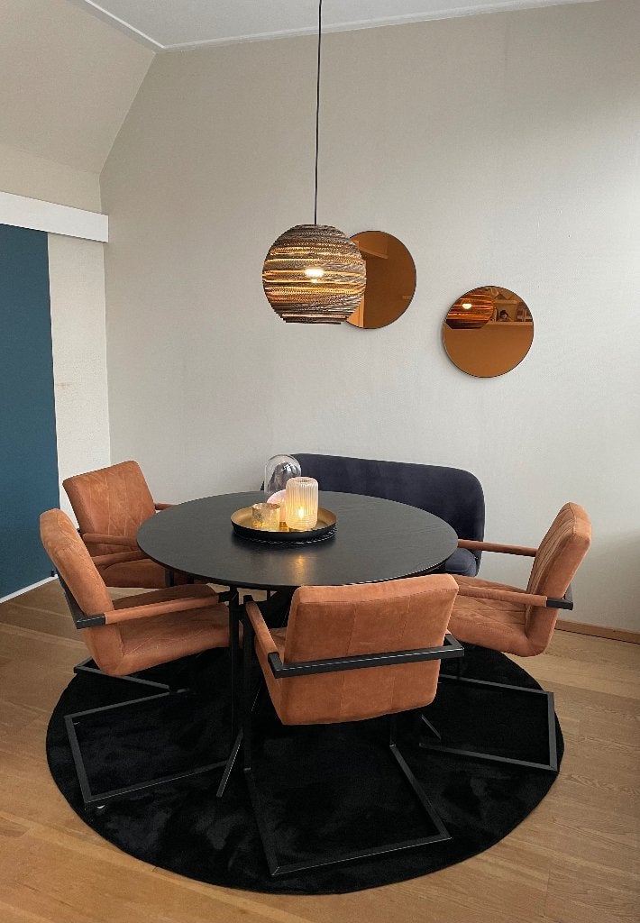 Complete eetkamer set – modern en sfeervol, Ophalen, Zo goed als nieuw, Modern, 4 tot 6 stoelen