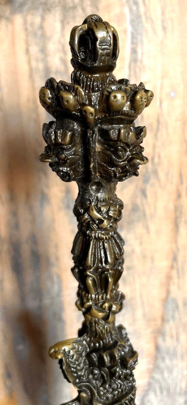 Decoratieve Phurba Dolk - Boeddhistisch Ritueel Object, Ophalen of Verzenden