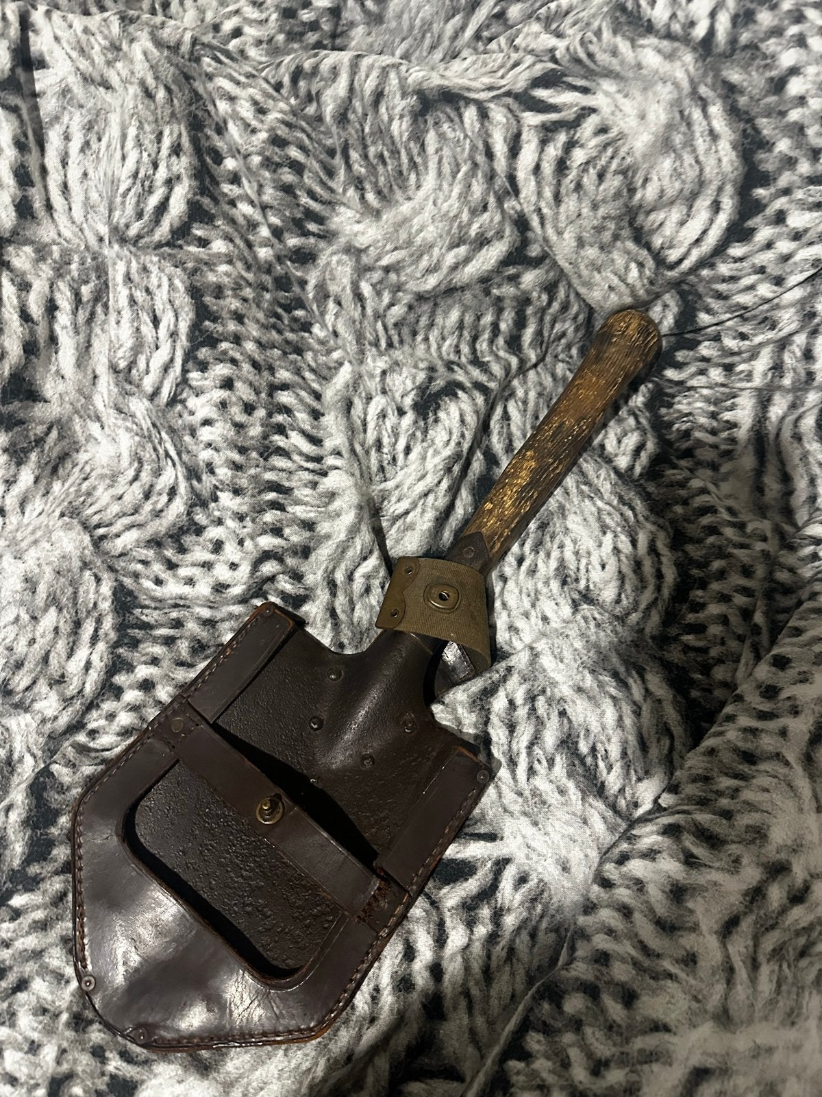 Vintage Militaire  Schop met Hoes, Ophalen, Overige soorten, Overige gebieden, Overige typen
