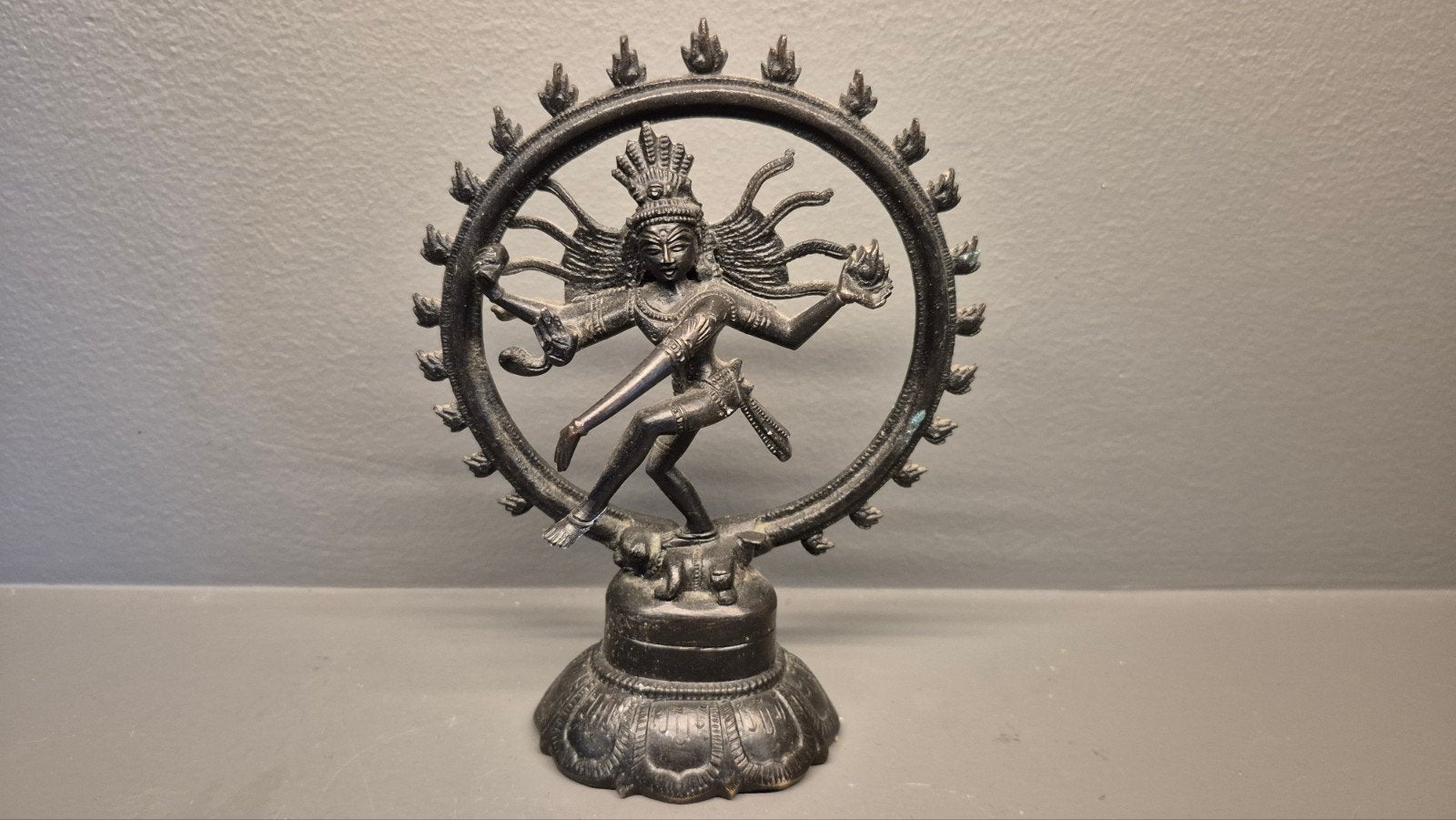 Nataraja Shiva beeld - Dansende Shiva - 15 cm, Ophalen of Verzenden