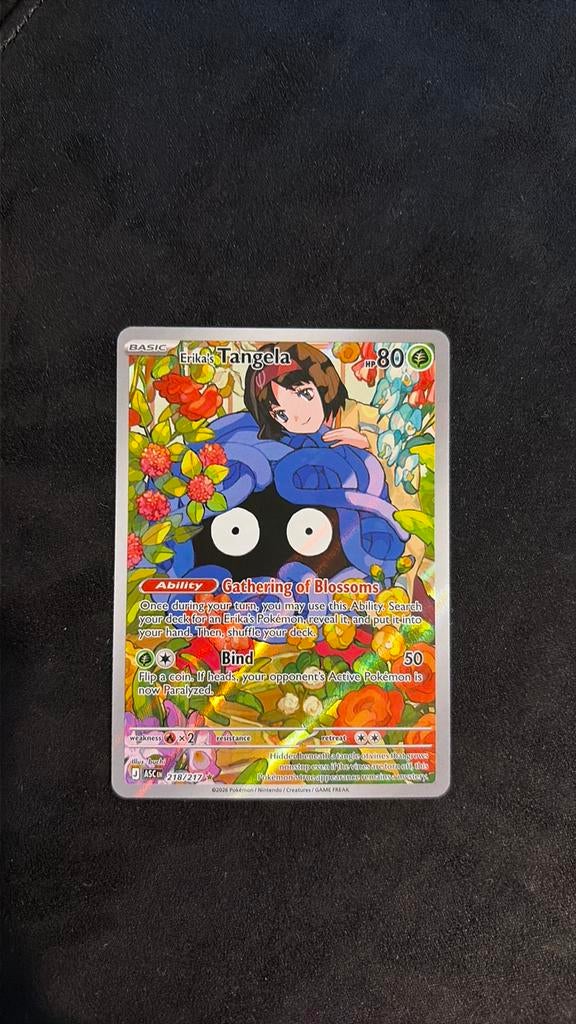 Erika’s Tangela 218/217 Ascended Heroes, Ophalen of Verzenden, Zo goed als nieuw