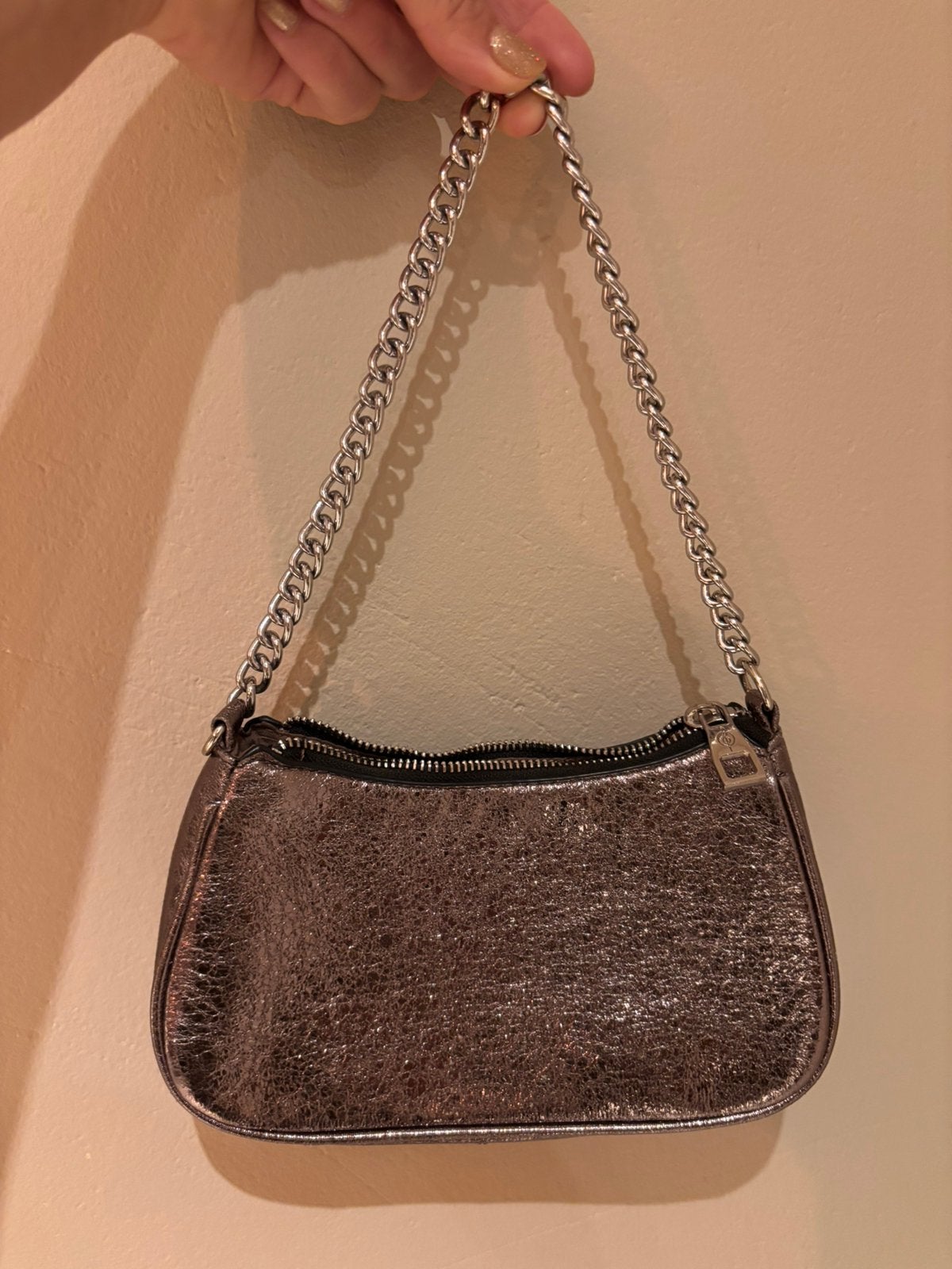 Clutch, schoudertas., Ophalen of Verzenden, Gebruikt, Bruin, Avondtasje