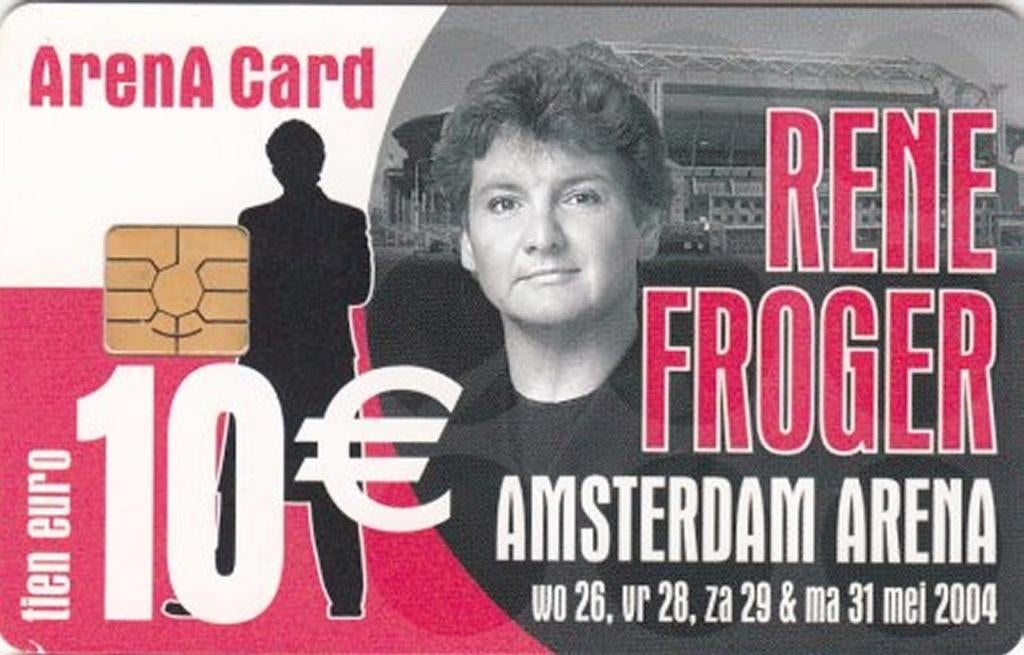 ArenA kaart A056.02a 10 € René Froger afwijkende achterkant, Ophalen of Verzenden, Nederland