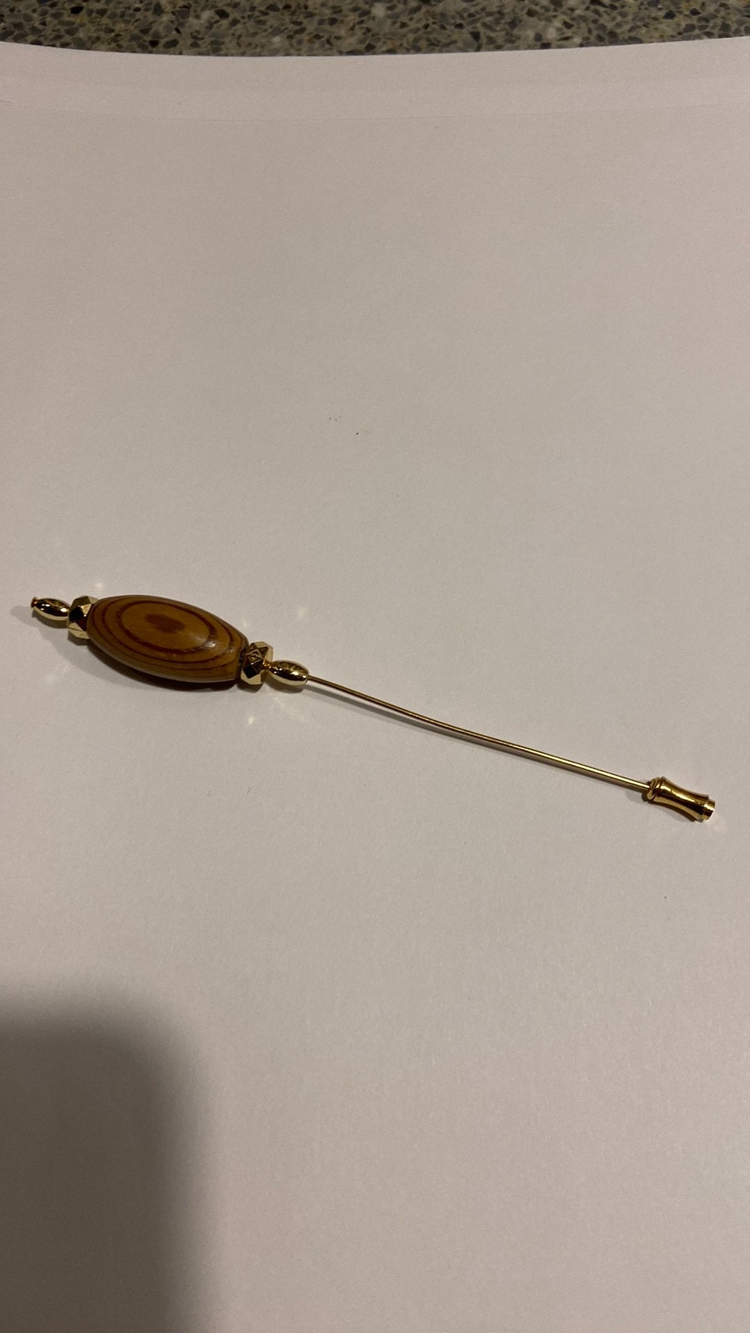Hoedenspeld vintage 12 cm lang, Antiek en Kunst, Curiosa en Brocante, Ophalen of Verzenden