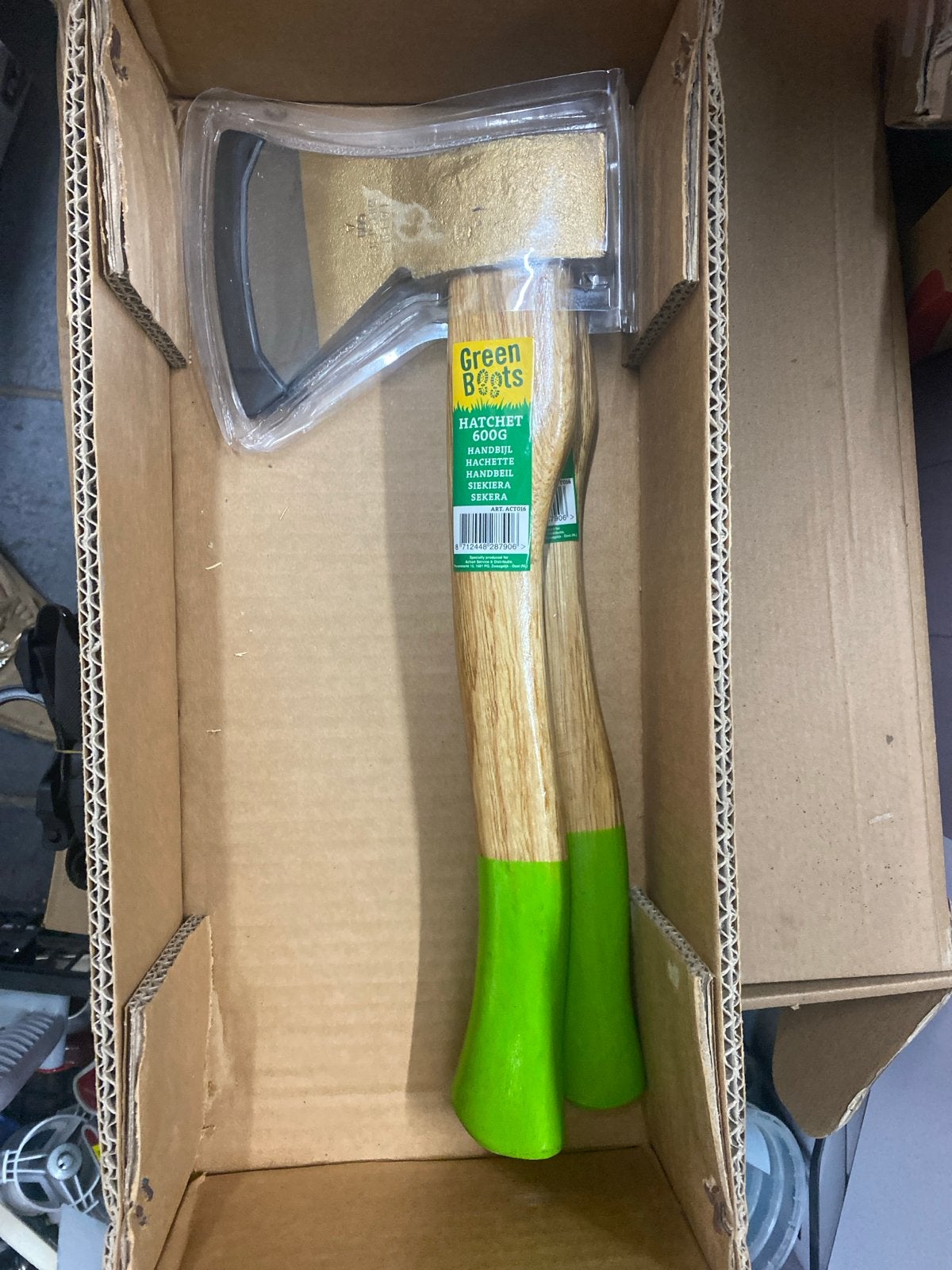 Nieuwe Green Boots Bijl - 500g Hakbijl, Tuin en Terras, Hand-tuingereedschap, Onbekend, Nieuw, Ophalen of Verzenden, Onbekend