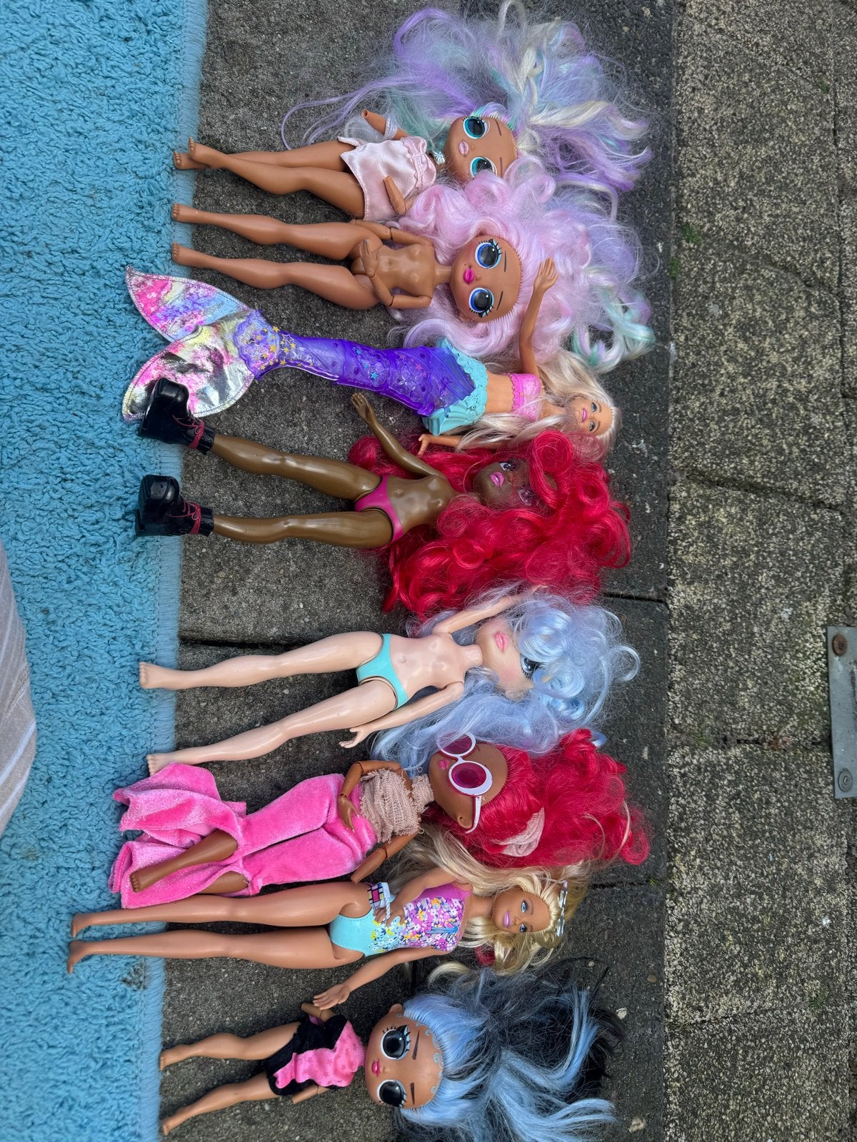 Leuke speelgoed set met poppen en accessoires, Ophalen of Verzenden, Gebruikt, Meisje