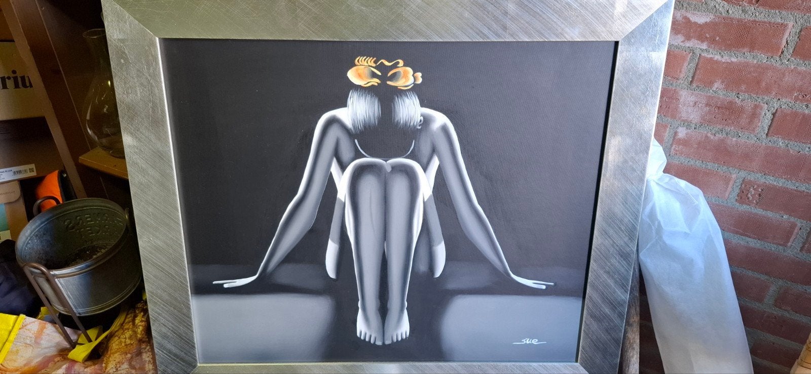Olieverf schilderij te koop, Ophalen, 50 tot 75 cm, Schilderij