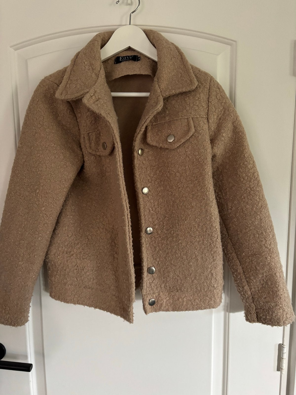 Envy Collection Teddy Jasje - Beige, Ophalen of Verzenden, Zo goed als nieuw, Maat 38/40 (M), Beige