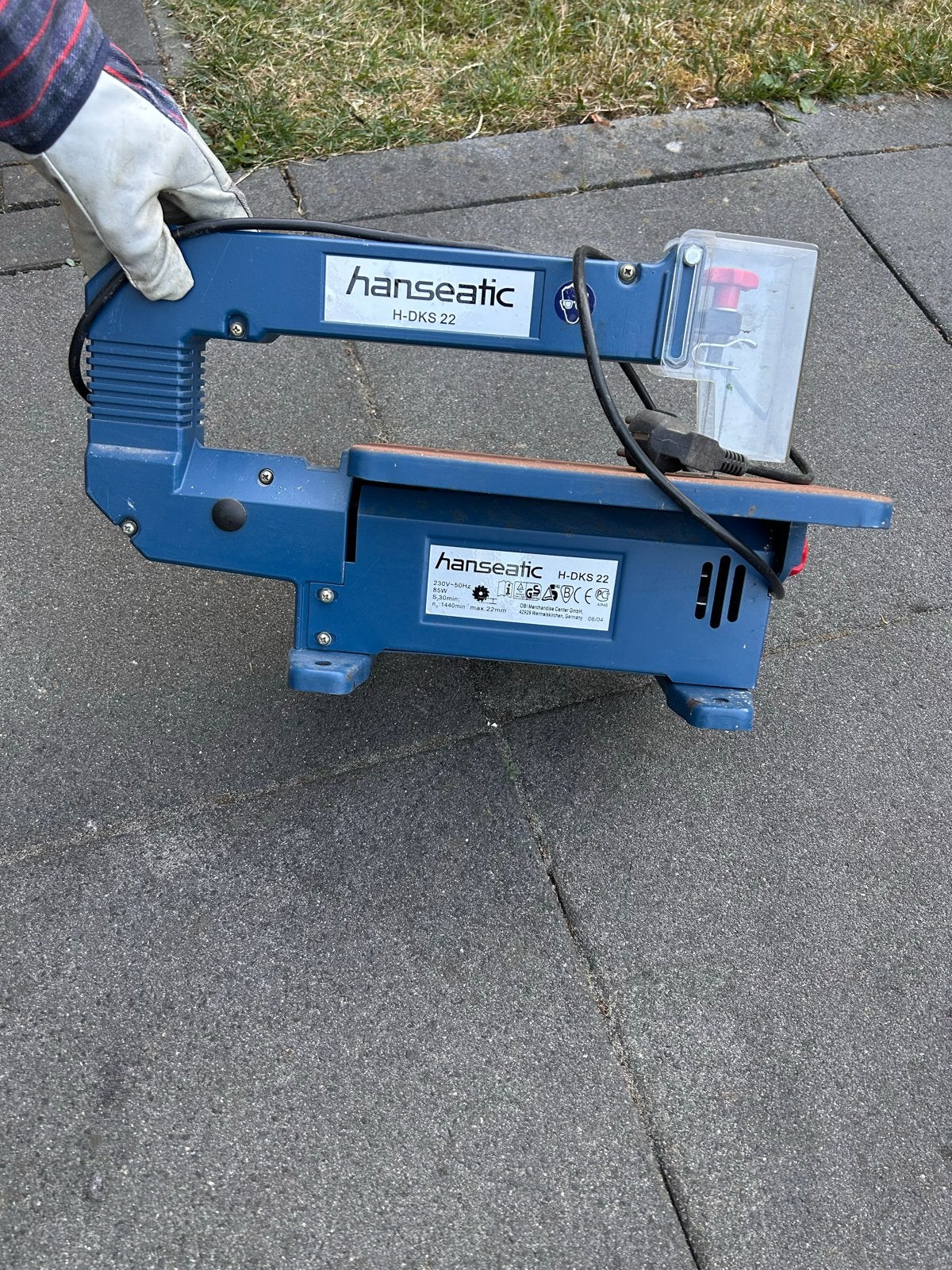 Hanseatic H-DKS 22 Figuurzaagmachine - 85W voor detailwerk, Ophalen, Minder dan 30 mm, Gebruikt, Figuurzaag