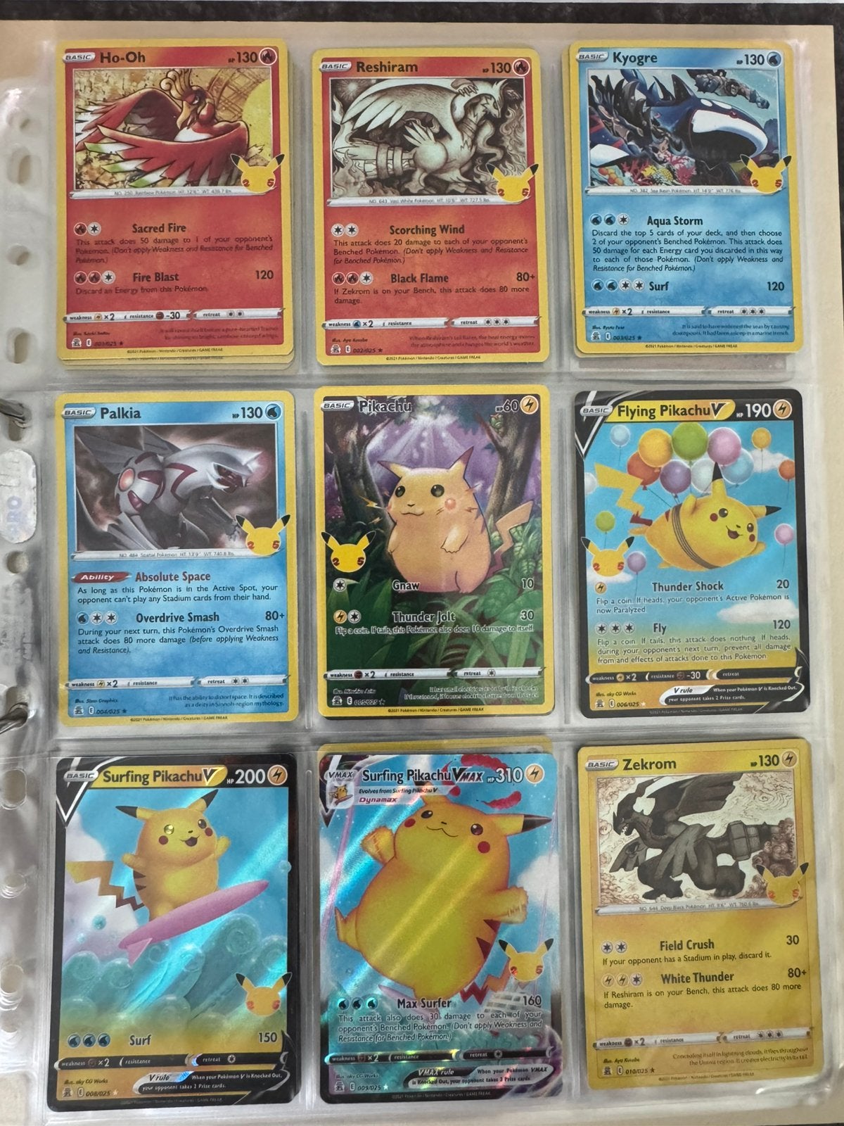 Pokemon 25th Celebrations Diverse Kaarten, Ophalen of Verzenden, Zo goed als nieuw, Meerdere kaarten
