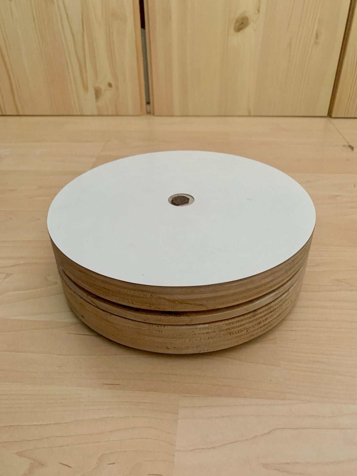 Boetseerschijf, Houten draaiplateau 25cm diameter, Ophalen of Verzenden, Gebruikt, Hout