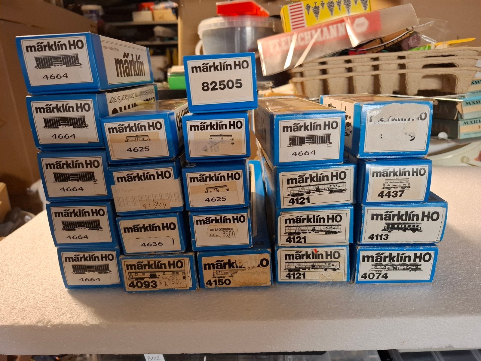 Marklin lege doosjes div nr alles venster, Hobby en Vrije tijd, Wisselstroom, Gebruikt, Wagon, Ophalen of Verzenden