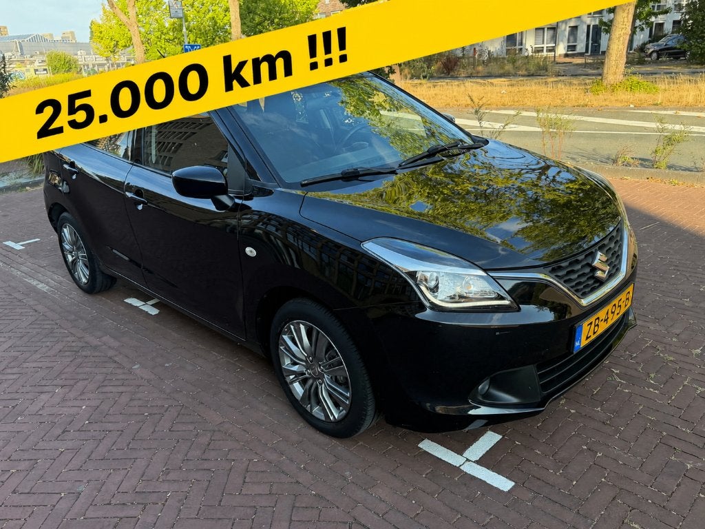 Suzuki Baleno 1.2 Dualjet 90pk 2019 Zwart, Auto's, Suzuki, Voorwielaandrijving, Dealer onderhouden, 4 cilinders, 840 kg