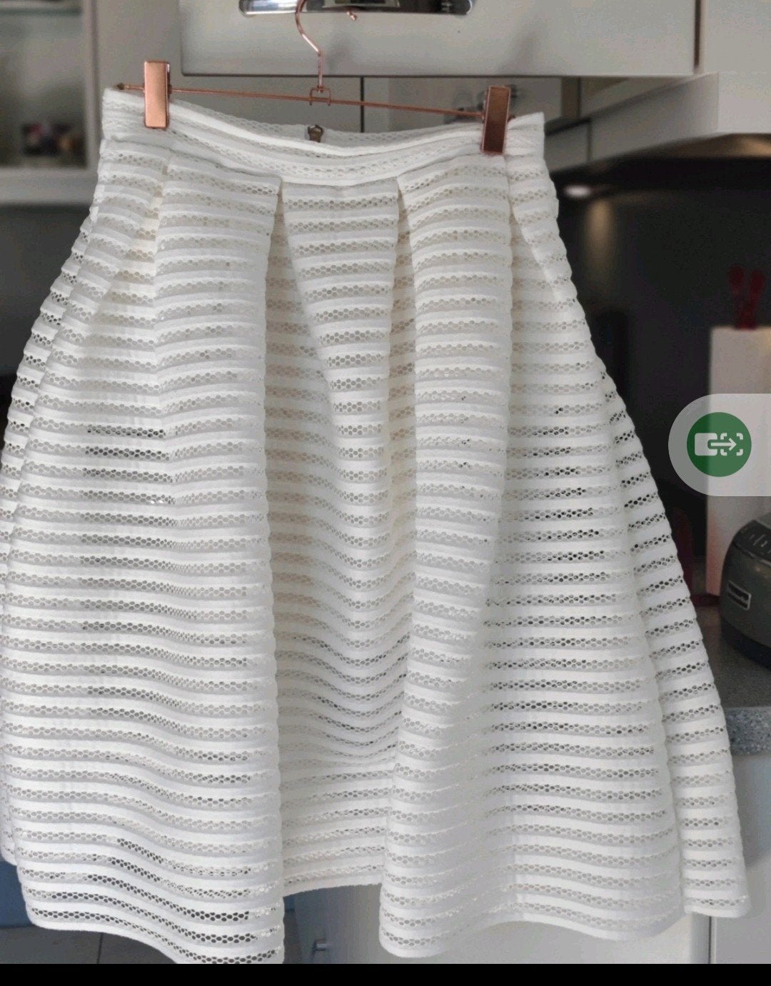 Maje witte zomer rok maat 2 34/36 € 159, Kleding | Dames, Wit, Ophalen of Verzenden, Zo goed als nieuw, Maat 34 (XS) of kleiner