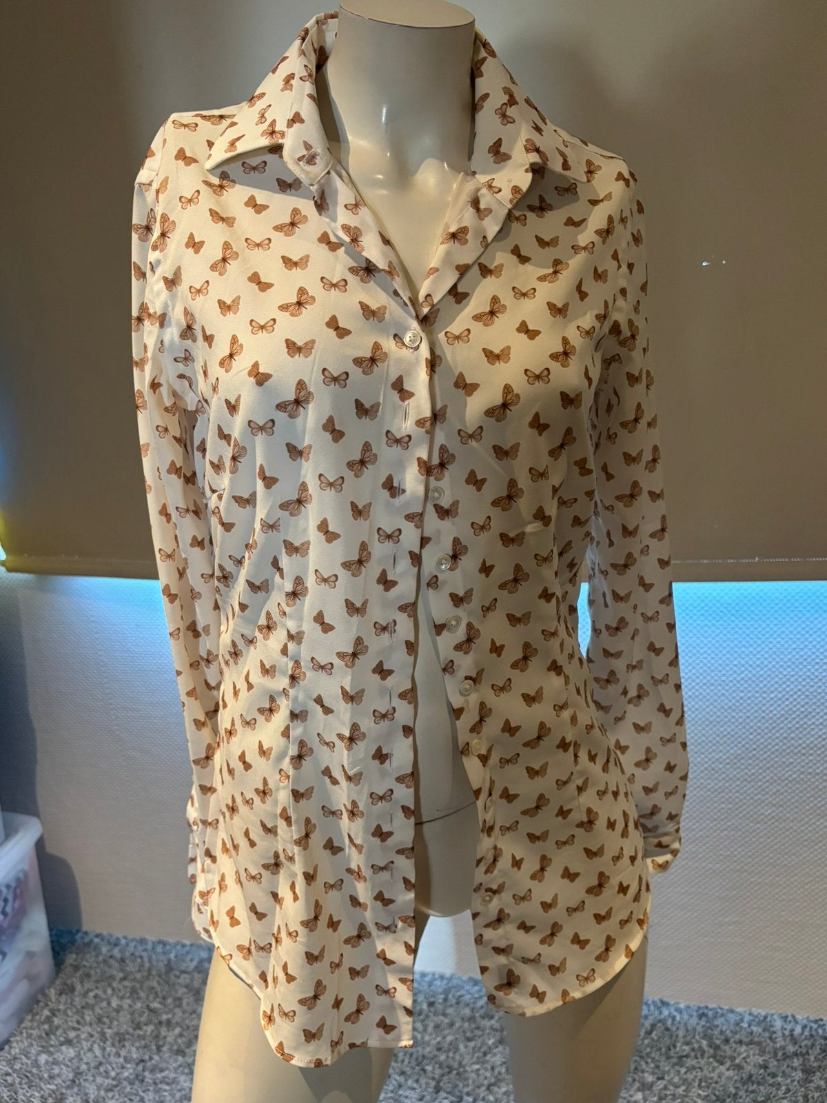 Cavallaro blouse met vlinders maat 36, ., Wit, Ophalen of Verzenden, Zo goed als nieuw