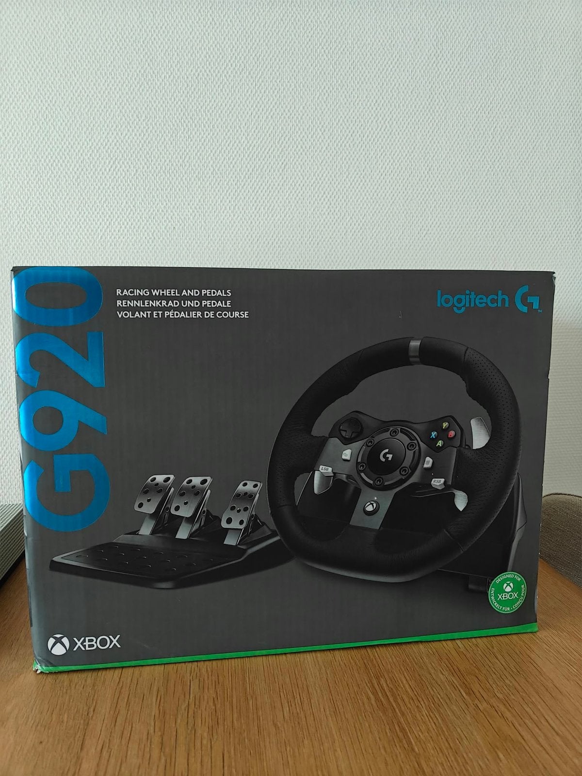 Logitech G920 Driving Force racestuur met pedalen voor Xbox, Spelcomputers en Games, Ophalen, Racestuur, Xbox, Force feedback