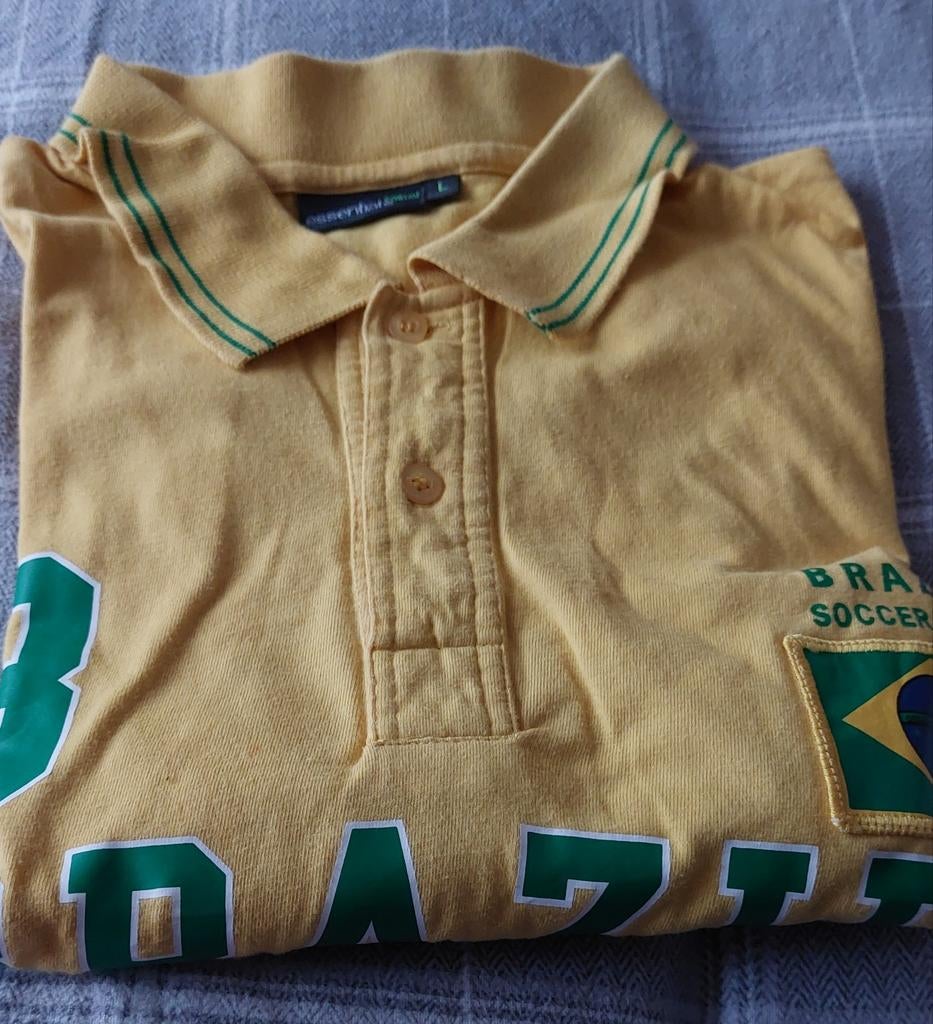 BRASIL SHIRT L, Ophalen of Verzenden, Geel
