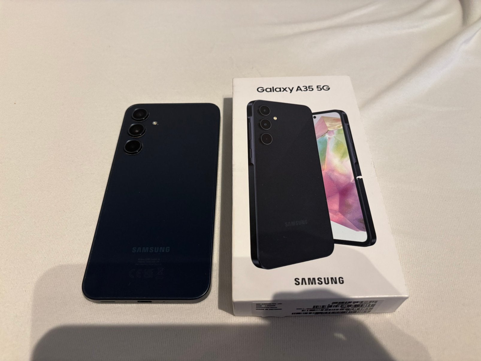 Samsung A35 5g 256gb donkerblauw, Telecommunicatie, Mobiele telefoons | Apple iPhone, 256 GB, Gebruikt, Ophalen of Verzenden, Zonder abonnement