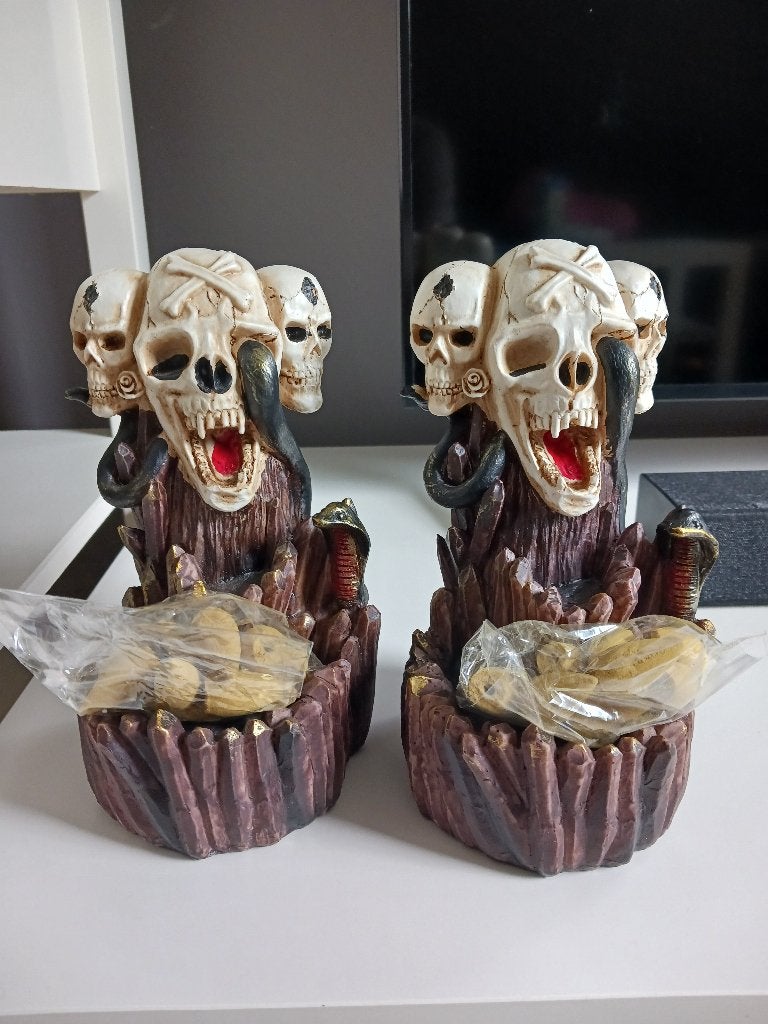wierook skull beeldjes, Ophalen