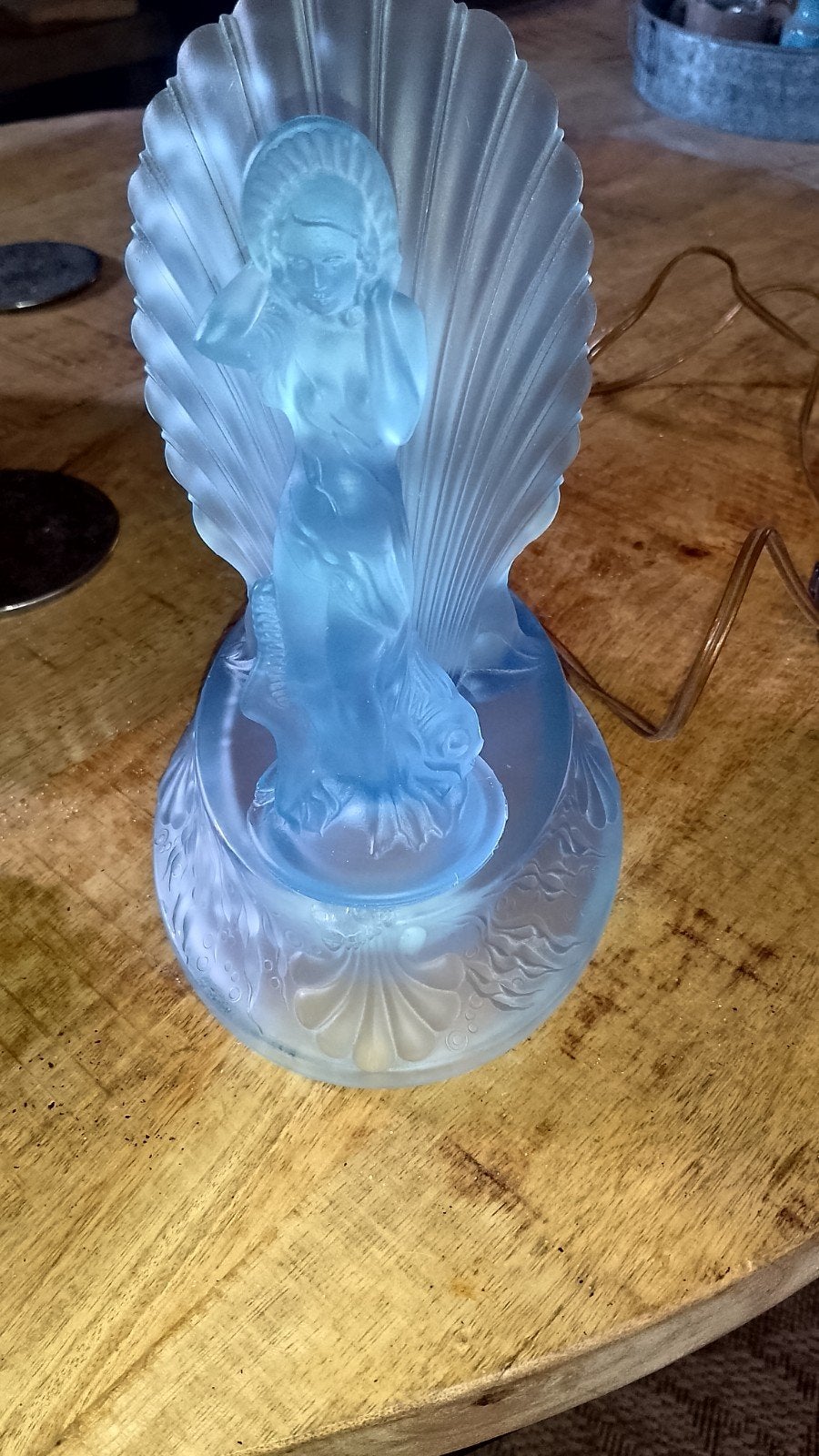 Zeldzame Art Deco persglazen lamp 'Walther sohne, Ophalen of Verzenden
