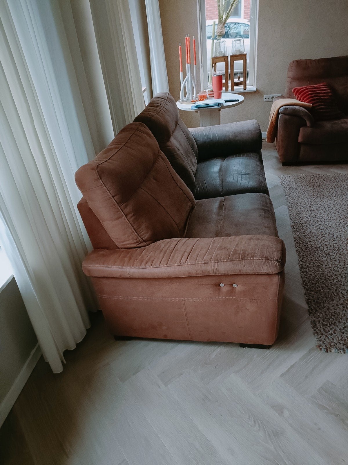 Henders & Hazel 2-zitsbank met dubbele relaxfunctie, Ophalen, Gebruikt, Stof, Modern comfort
