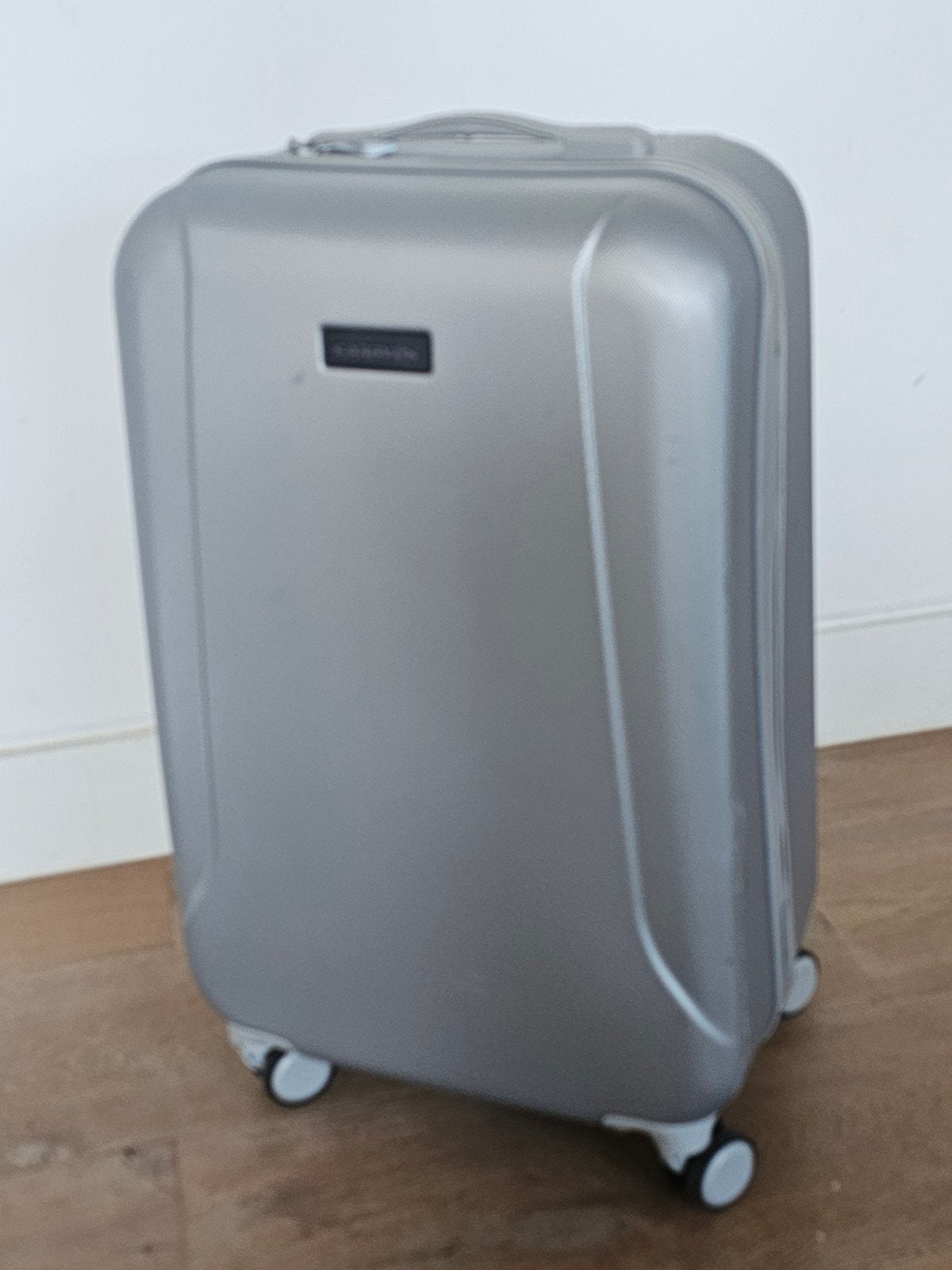 rolkoffer, kunststof, grijs, Ophalen, Hard kunststof, 60 tot 70 cm, 35 tot 45 cm