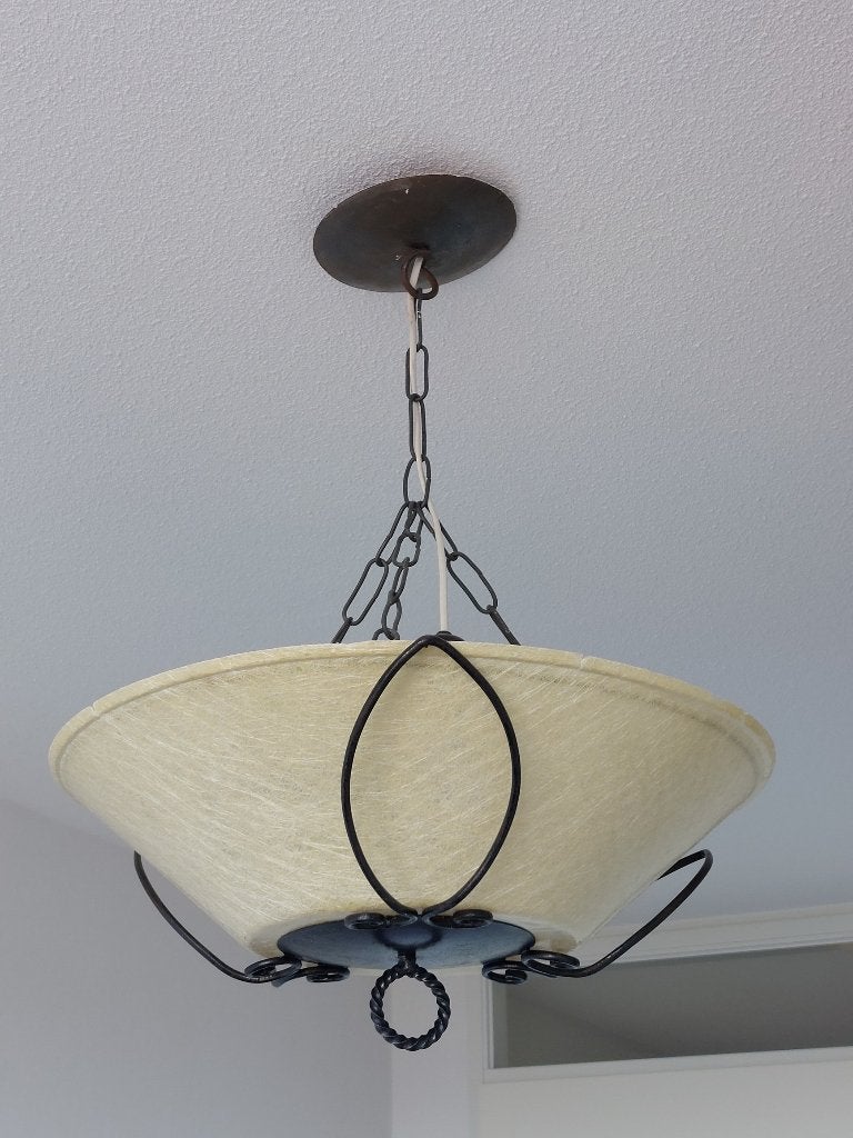 Hanglamp Jaren 50, Ophalen of Verzenden, Zo goed als nieuw, Overige materialen, Minder dan 50 cm