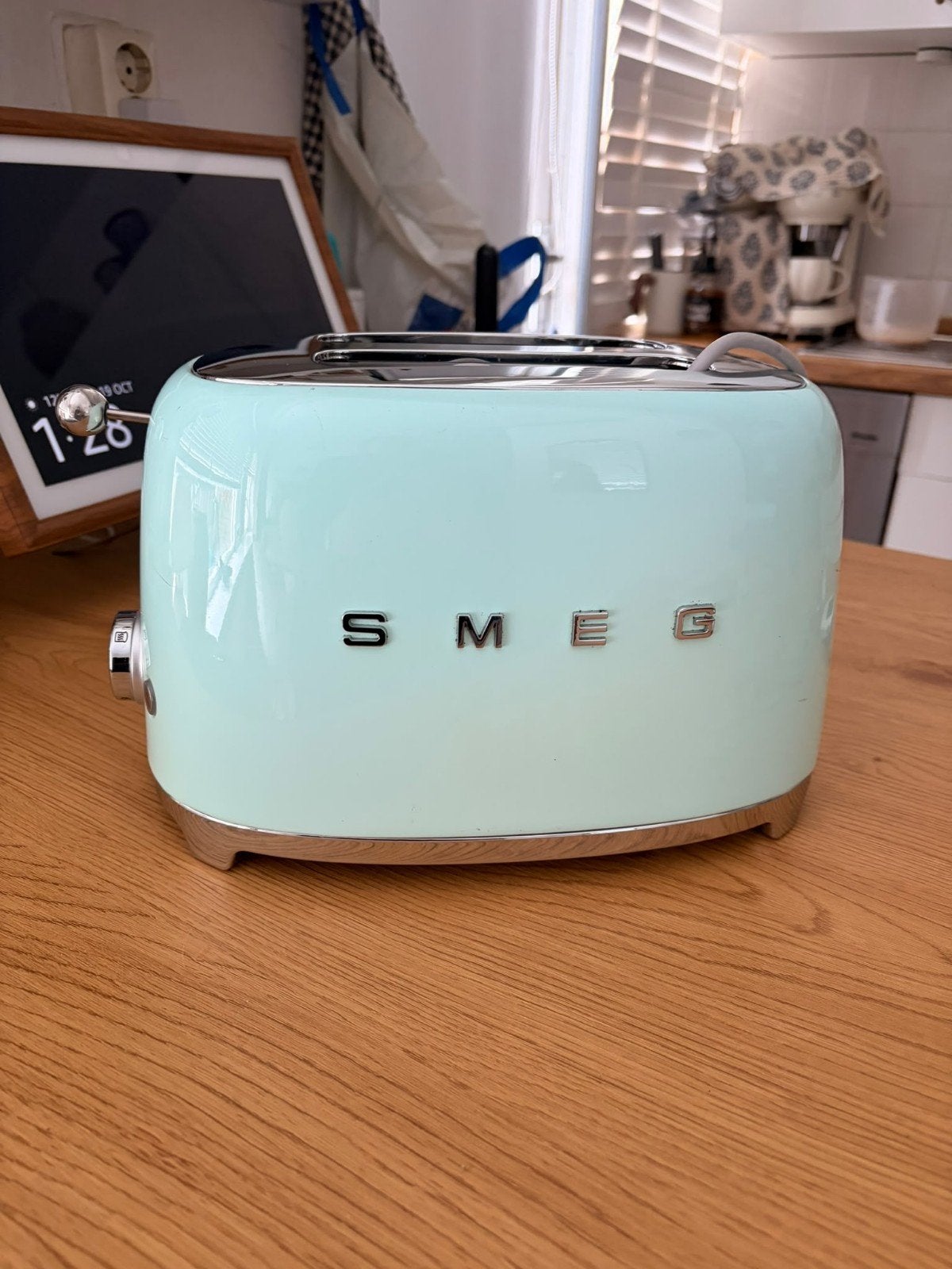 Smeg broodrooster - Mintgroen - Zo goed als nieuw, Ophalen of Verzenden, Zo goed als nieuw