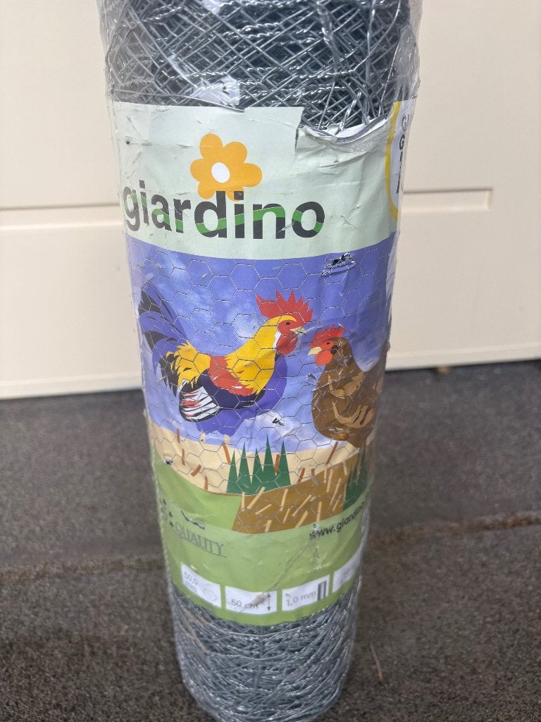 Kippengaas, merk giardino rol 50 meter, nieuw, Ophalen, Nieuw, 20 meter of meer, Gaas