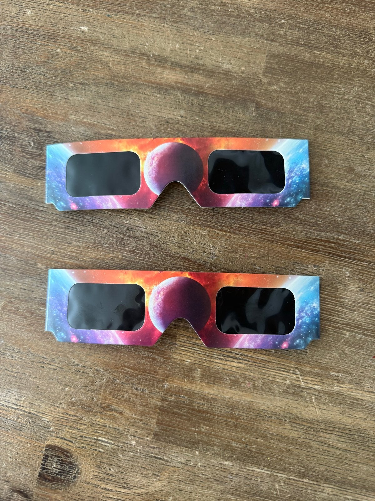 Eclipse brillen 2026 2x, Doe-het-zelf en Verbouw, Lasfilter, Ophalen, Gebruikt