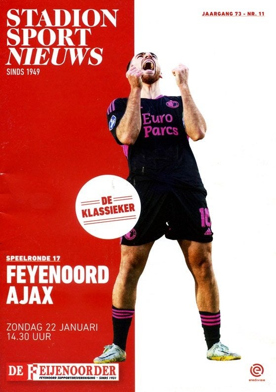 Wedstrijdmagazines Feyenoord, Ophalen of Verzenden, Nieuw, Feyenoord, Boek of Tijdschrift