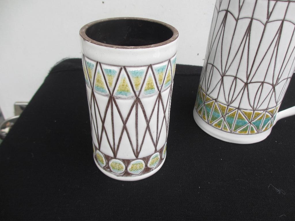 2 stuks Vintage vazen Ceramiek Maltezer Delft keramiek, Ophalen of Verzenden