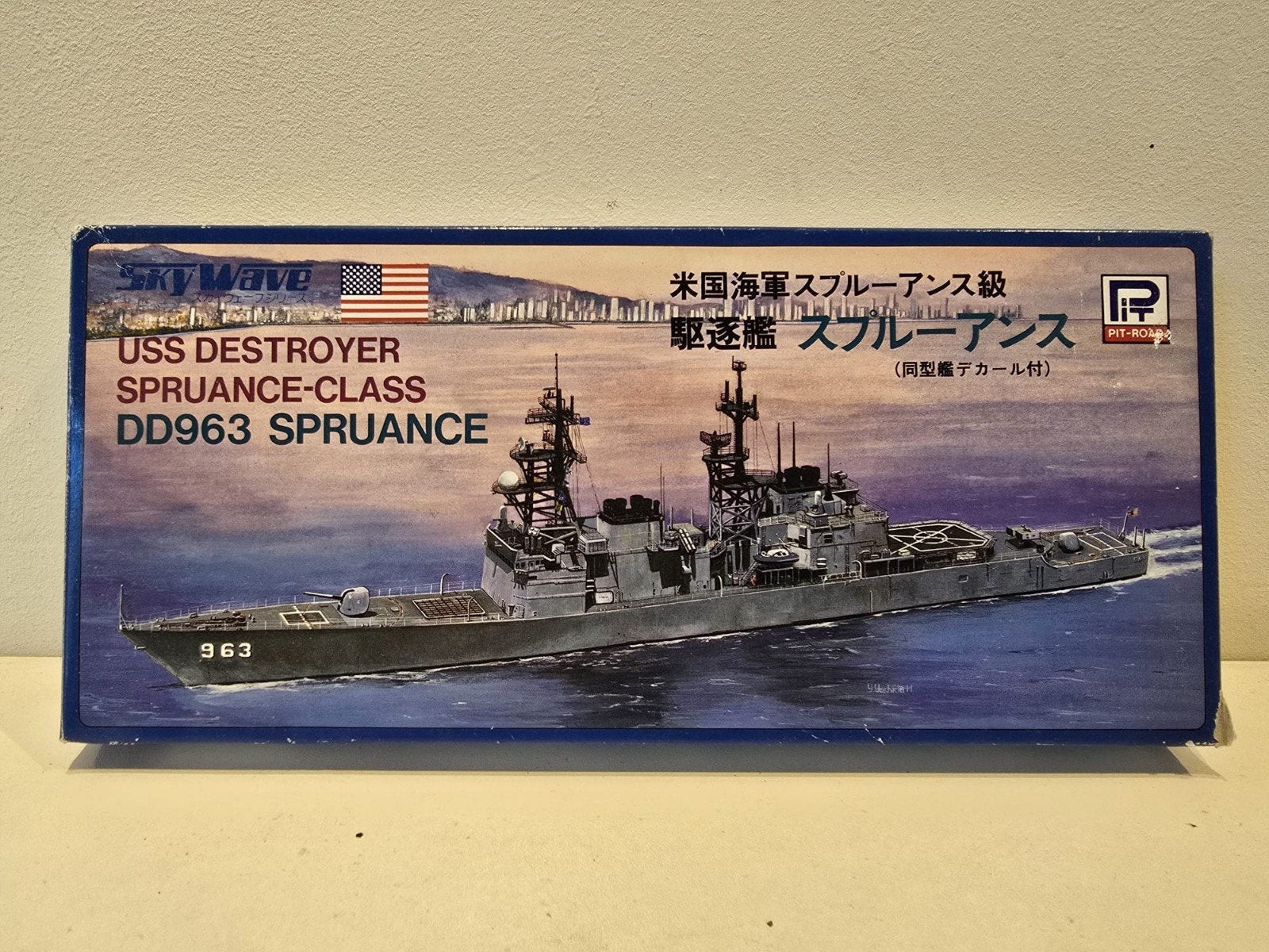 USS Destroyer Spruance-klasse 1/700 schaal modelkit, Ophalen of Verzenden, Nieuw, 1:200 of kleiner, Overige merken
